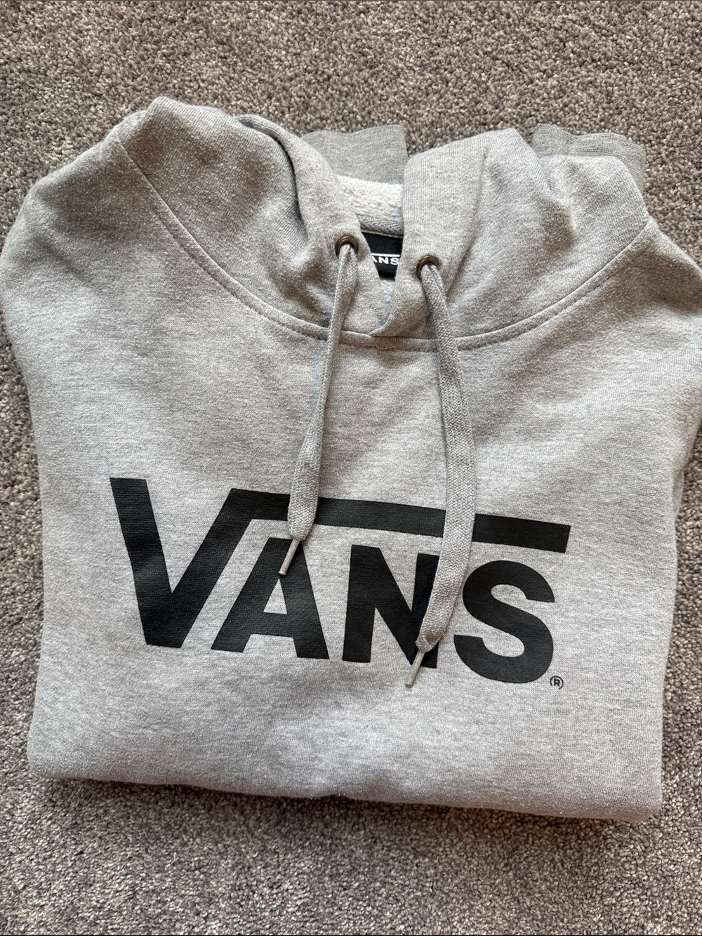 Vans Woman's Gray Logo Pullover Hoodie - Picture 6 of 6